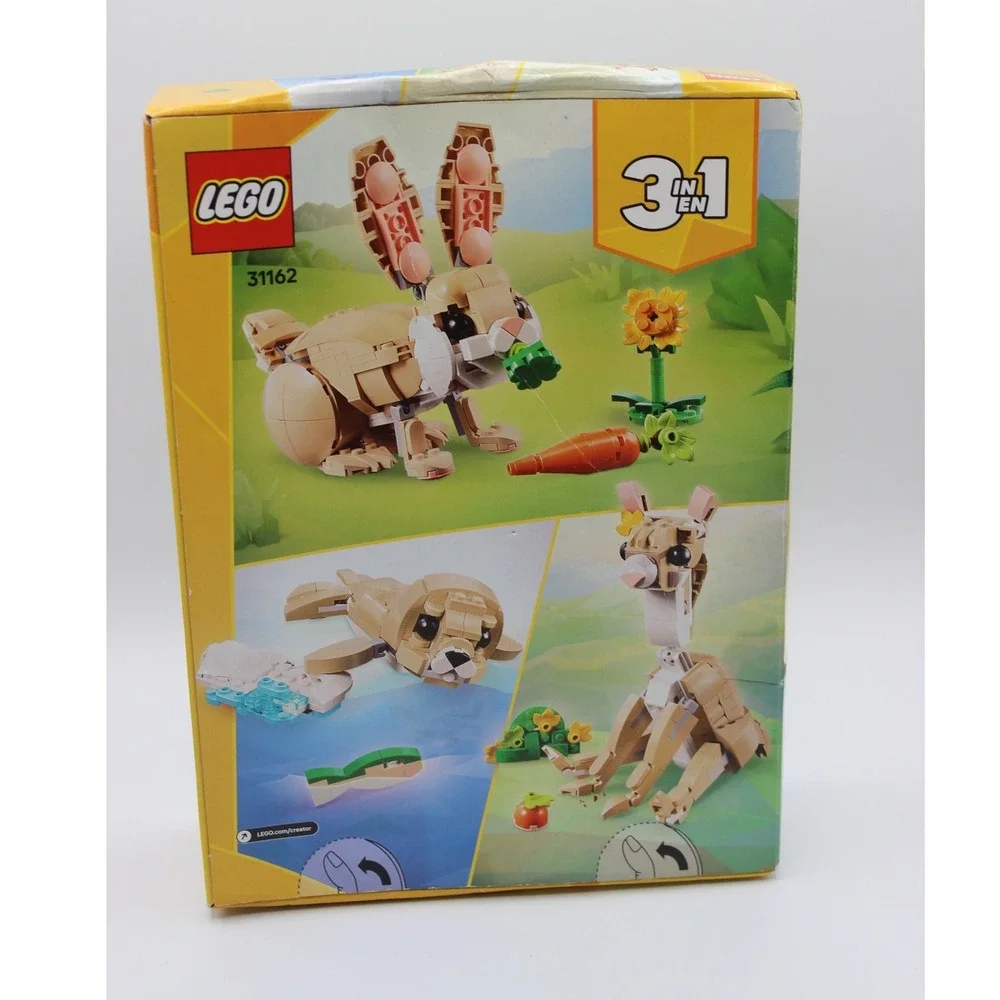 LEGO Creator 3-in-1 White Rabbit 31133 Building Set Bunny Seal Parrot 258 Pcs
